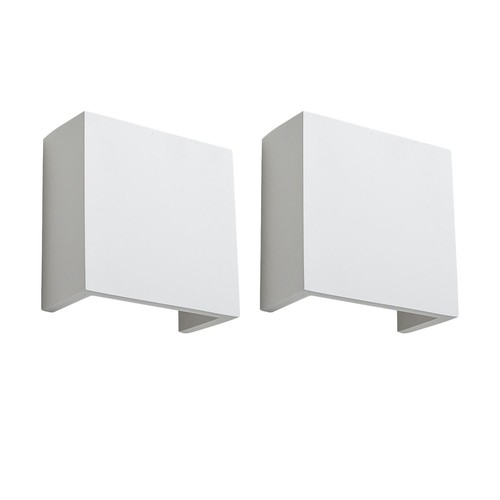 Set white plaster wall - plaster,