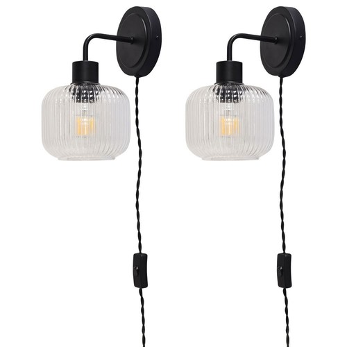 Set modern black plug in - of, 2