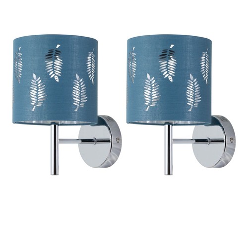 Set modern chrome wall - of, 2