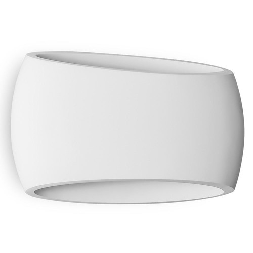 White plaster curved wall - plaster,