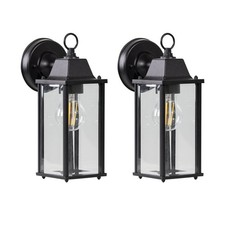 Set of 2 Modern Black