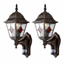 Set of 2 Black Brushed Gold