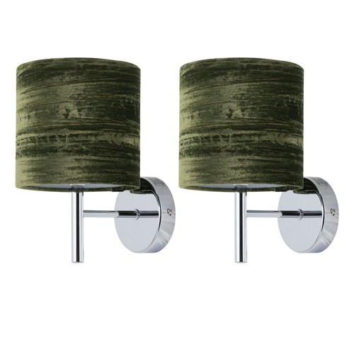 Set modern chrome wall - of, 2