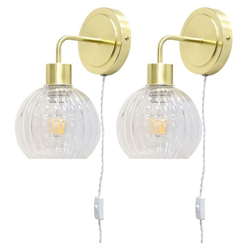 Set modern satin brass - set,