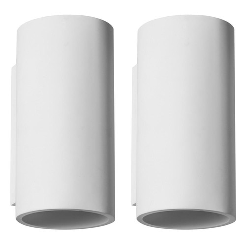 Set white plaster wall - 2,