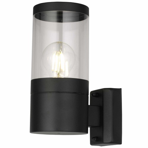 Modern black outdoor wall - black,