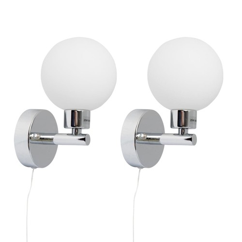 Pair modern chrome ip44 - chrome,