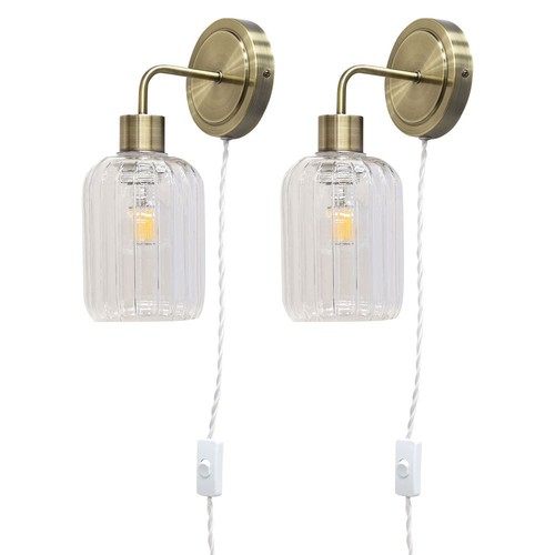 Set antique brass plug - set, 2