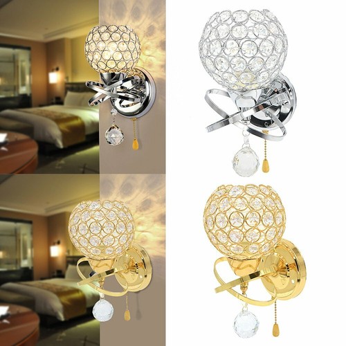 E14 chrome crystal - led, wall