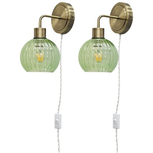 Set antique brass plug - brass,
